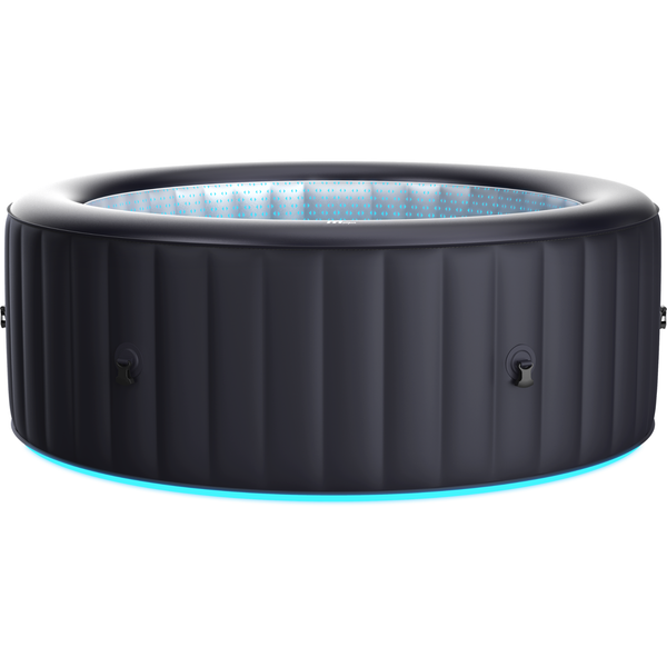 6-Person Inflatable Hot Tub with LED Lighting and 138 Air Jets