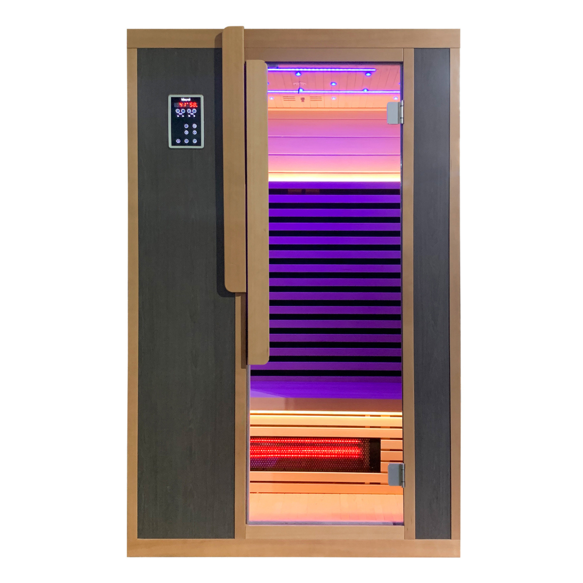 2-Person Full Spectrum Infrared Sauna with Red Light Therapy