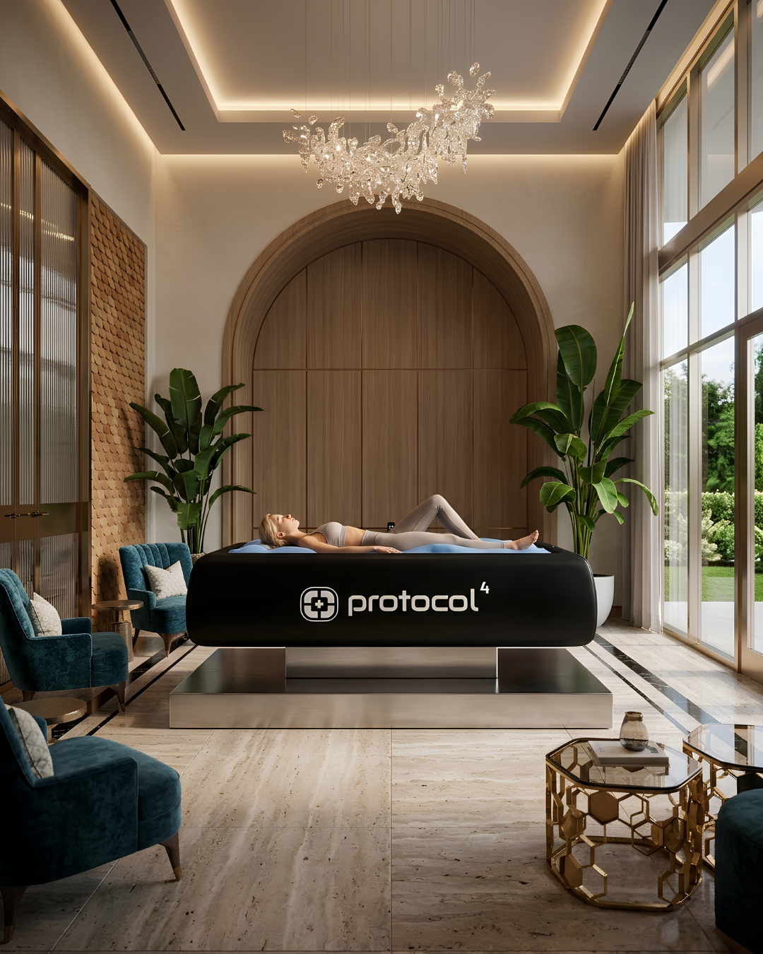 CryoCloud Recovery Bed with Dry Cooling and Cushioned Surface