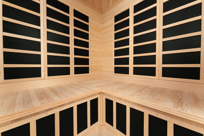 5-Person Far Infrared Sauna with 12 Heaters and Chromotherapy