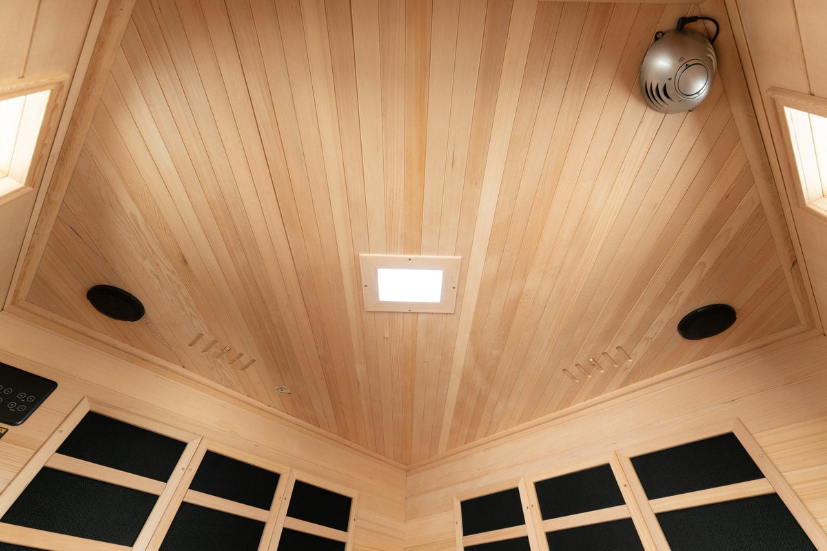 5-Person Far Infrared Sauna with 12 Heaters and Chromotherapy