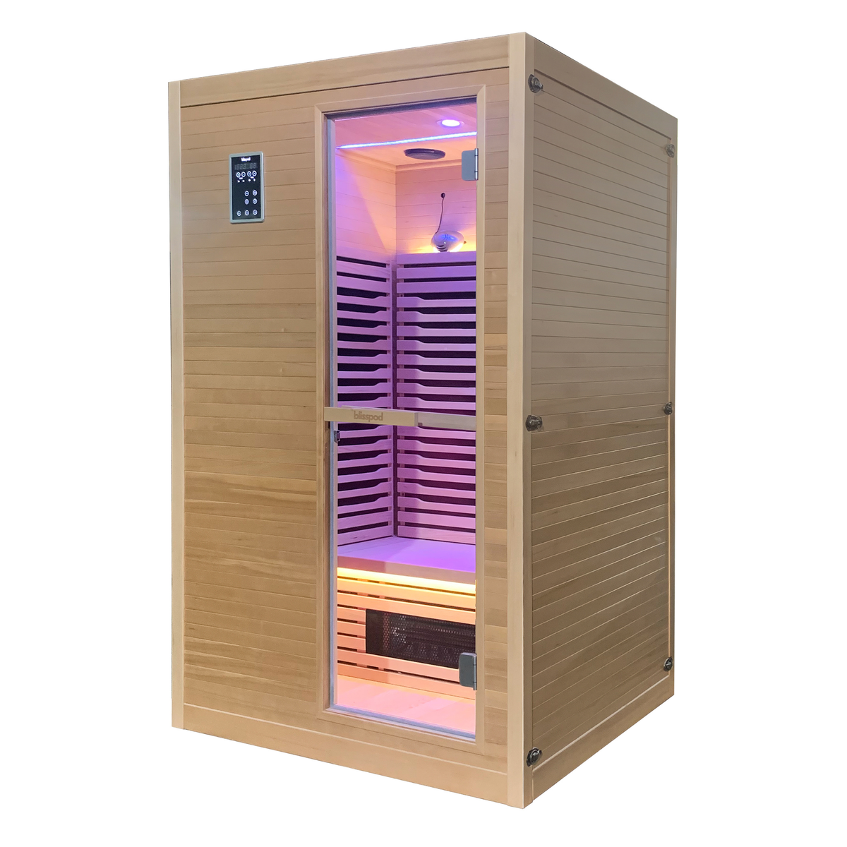 2-Person Full Spectrum Infrared Sauna with Red Light Therapy
