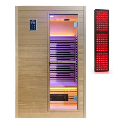 2-Person Full Spectrum Infrared Sauna with Red Light Therapy