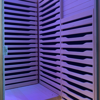 2-Person Full Spectrum Infrared Sauna with Red Light Therapy
