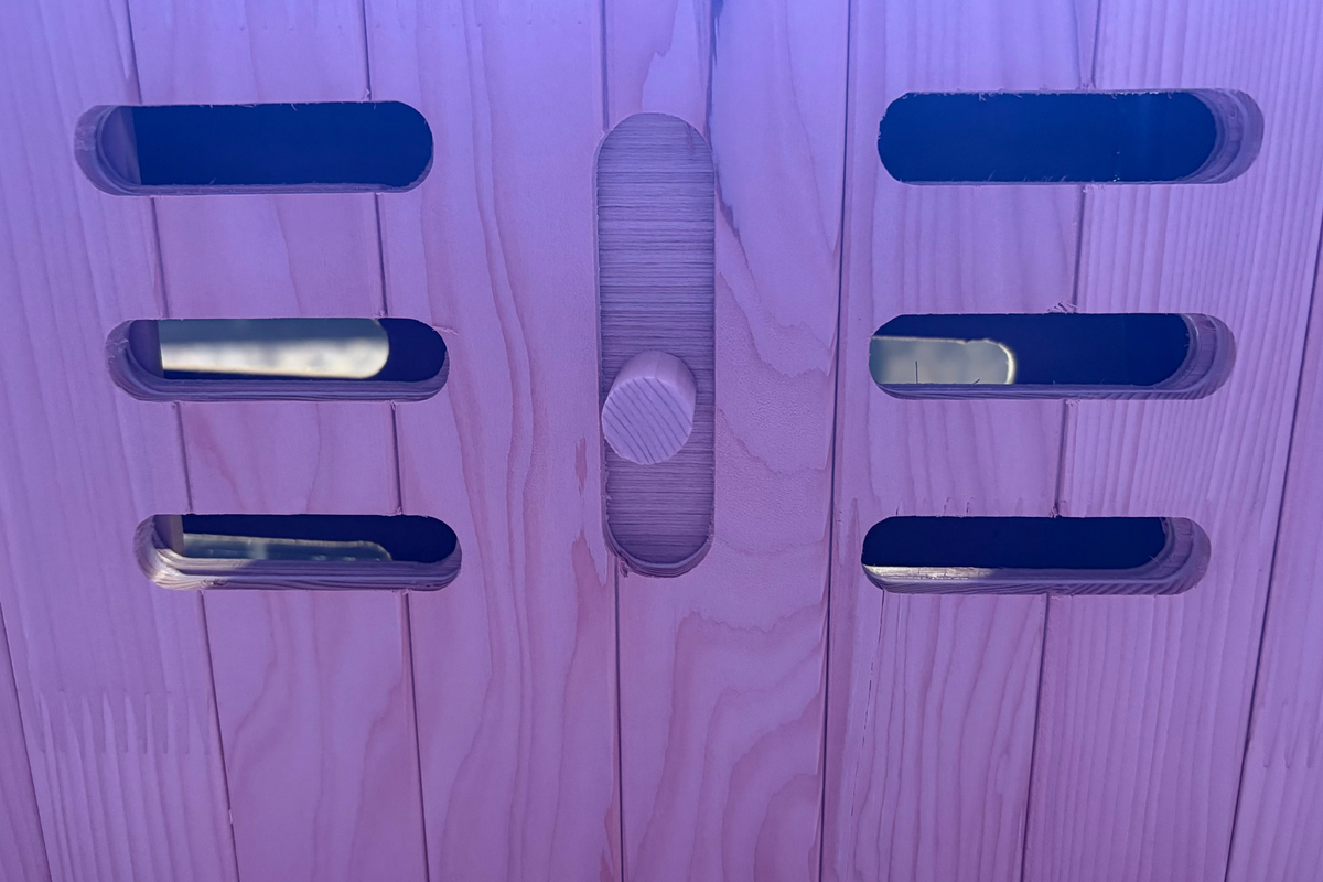 2-Person Infrared Sauna with Red Light Therapy and Chromotherapy
