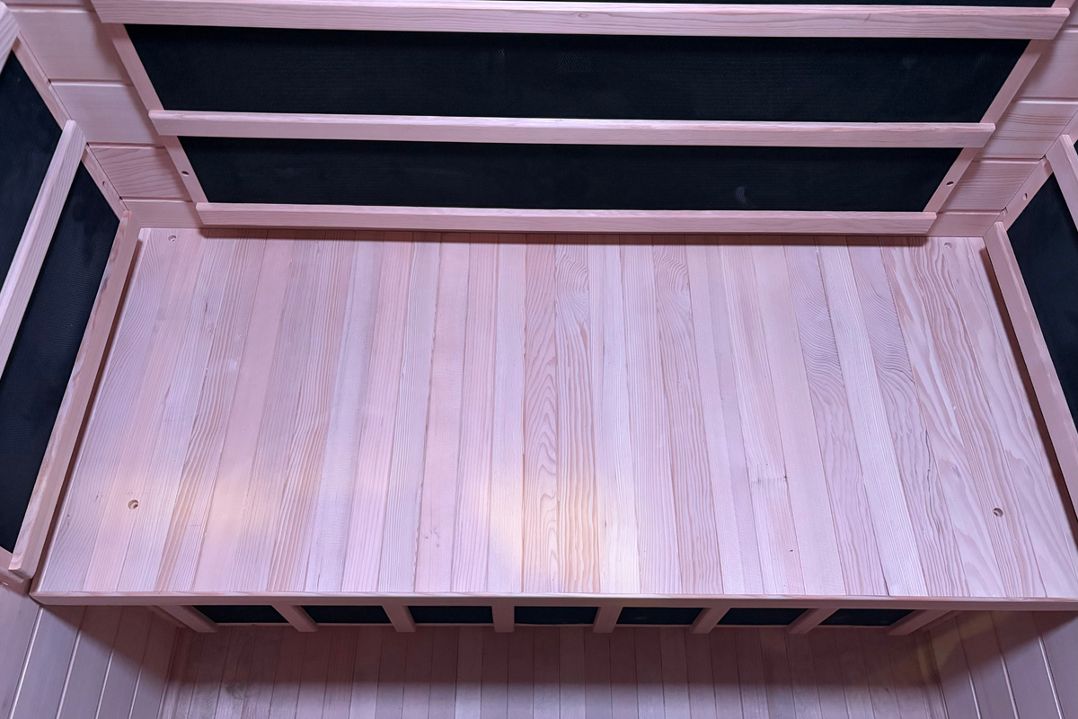 2-Person Infrared Sauna with Red Light Therapy and Chromotherapy