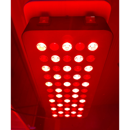 2-Person Infrared Sauna with Red Light Therapy and Chromotherapy