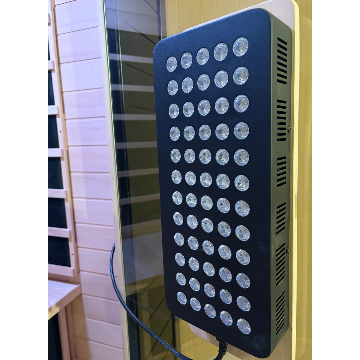 2-Person Infrared Sauna with Red Light Therapy and Chromotherapy