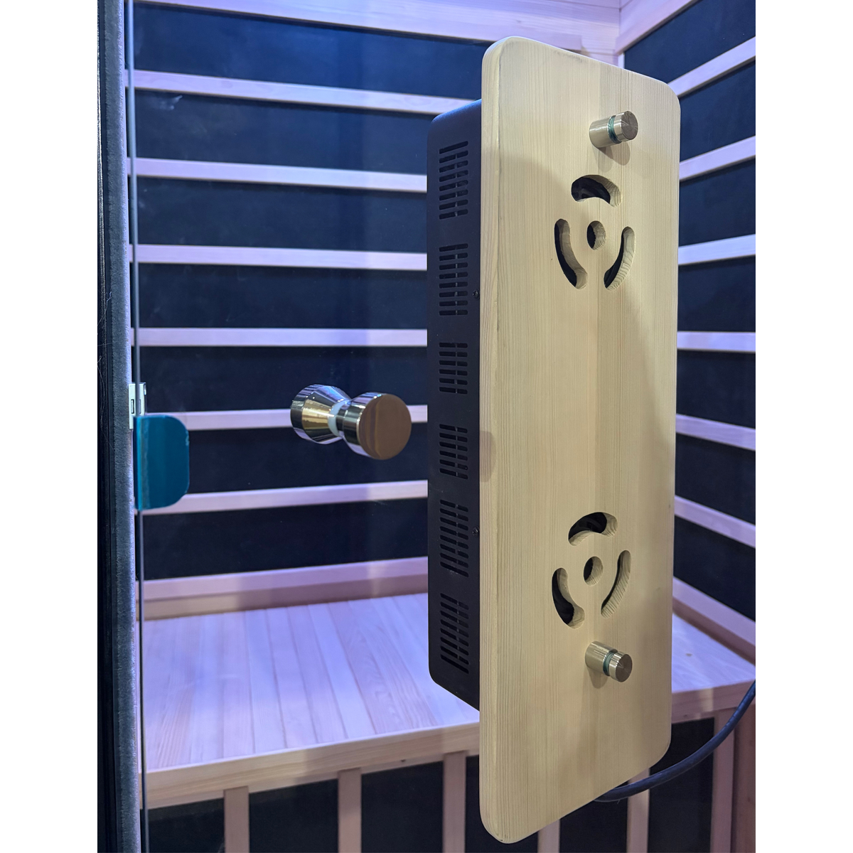 2-Person Infrared Sauna with Red Light Therapy and Chromotherapy