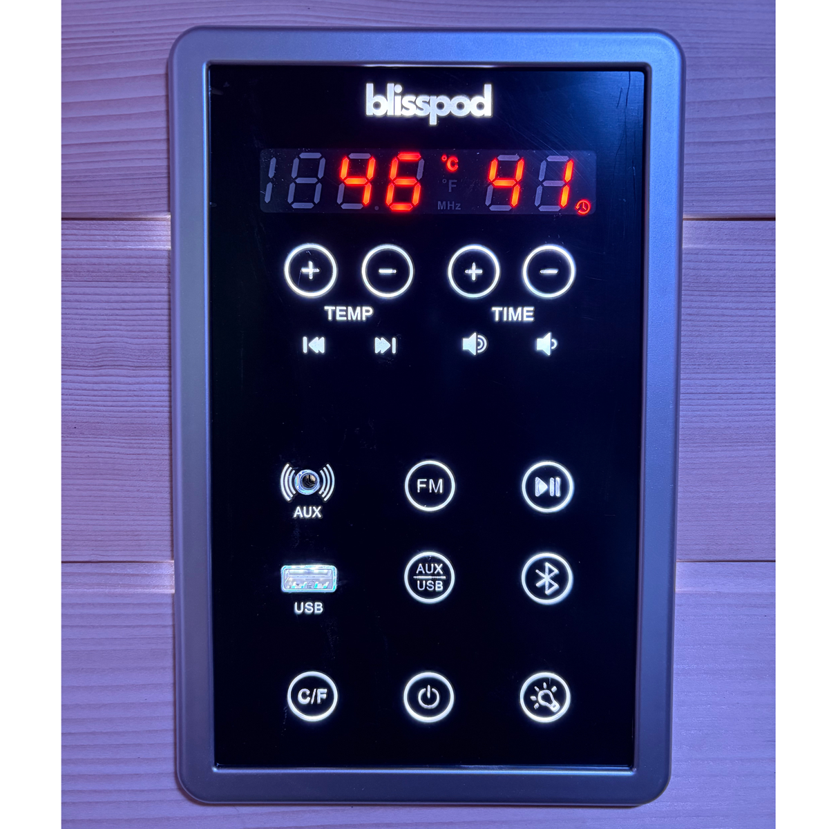 2-Person Infrared Sauna with Red Light Therapy and Chromotherapy