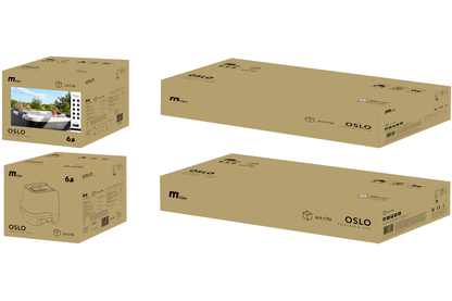 MSPA  OSLO 6-Person Rigid Frame Hot Tub with LED Lighting