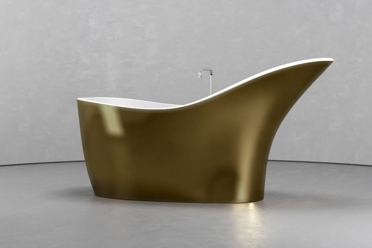 Freestanding Slipper Bathtub, 67.3 in, 79.25 gal