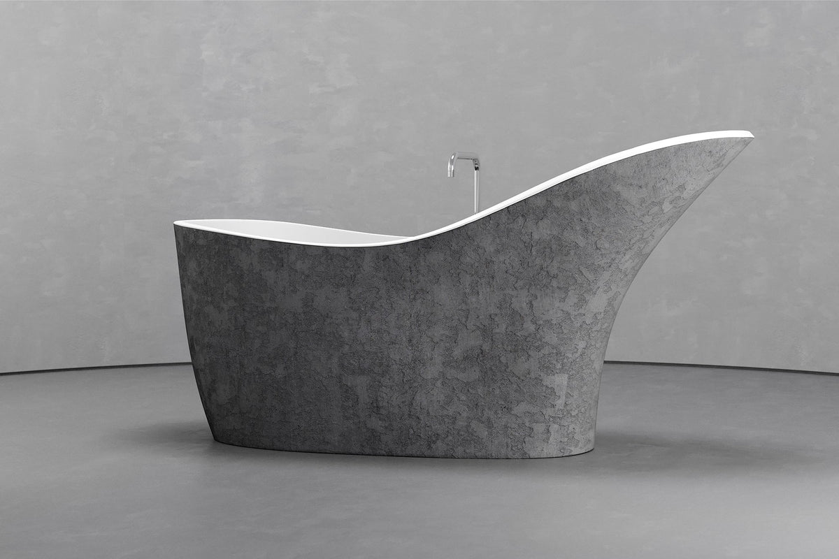 Freestanding Slipper Bathtub, 67.3 in, 79.25 gal