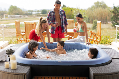 Inflatable Hot Tub Spa for 6 Adults with 132 Air Jets