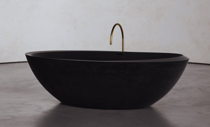 Freestanding Oval Bathtub, 74.8-Inch, 81.9-Gallon