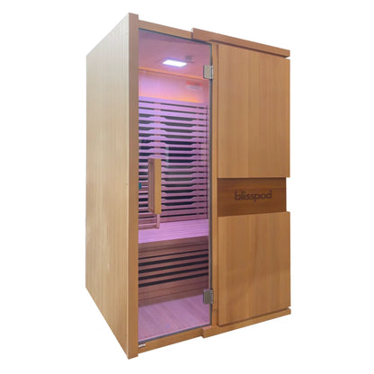 2-Person Full Spectrum Infrared Sauna with Red Glass Heater
