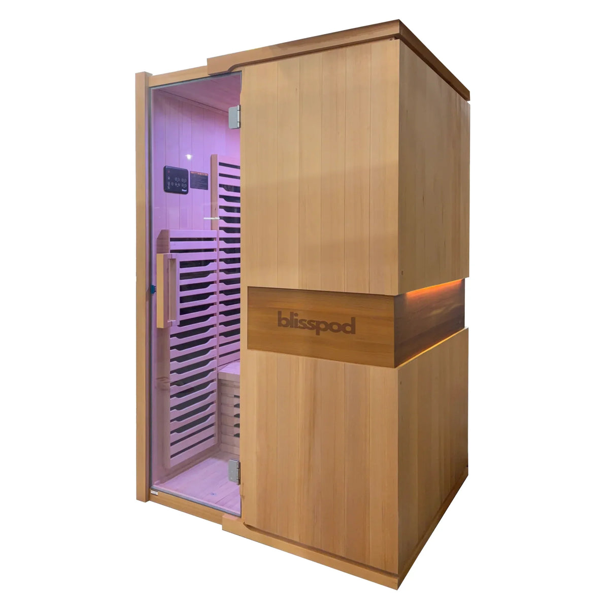 2-Person Full Spectrum Infrared Sauna with Red Glass Heater
