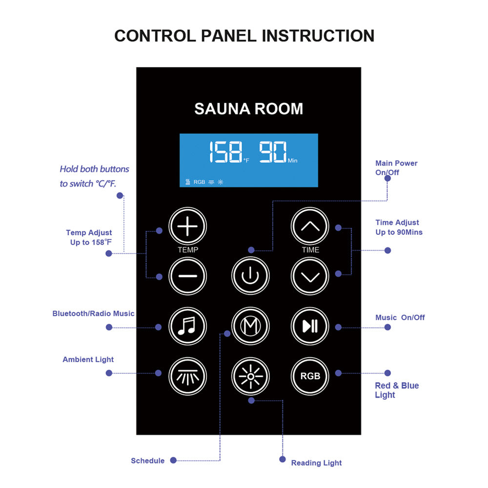 2-Person Far Infrared Sauna with Smart App Control