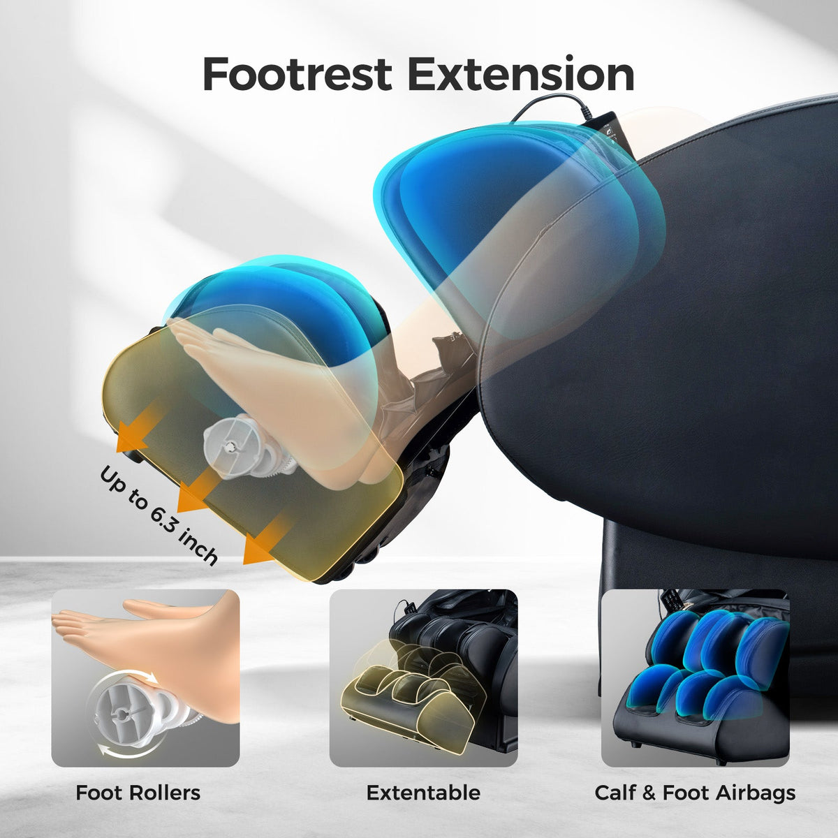 3D Zero Gravity Massage Chair with Voice Control