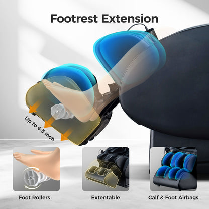 3D Zero Gravity Massage Chair with Voice Control