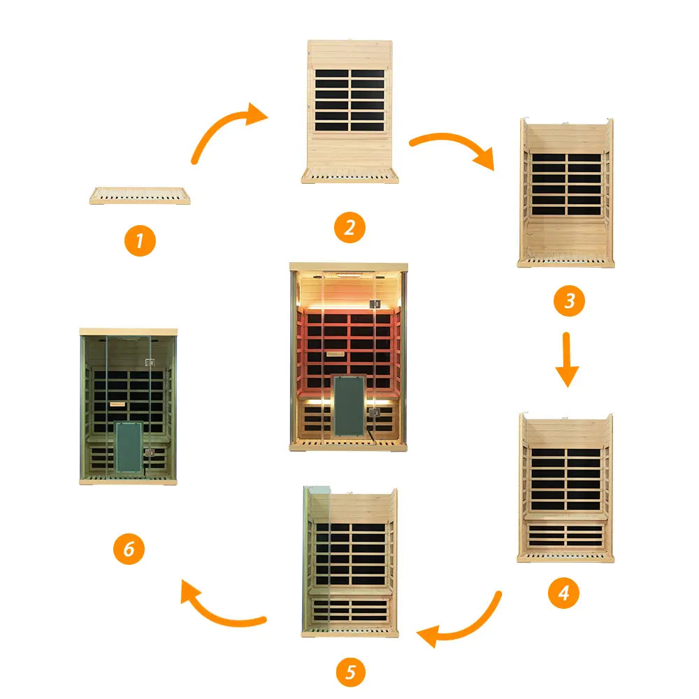 2-Person Far Infrared Sauna with Smart App Control